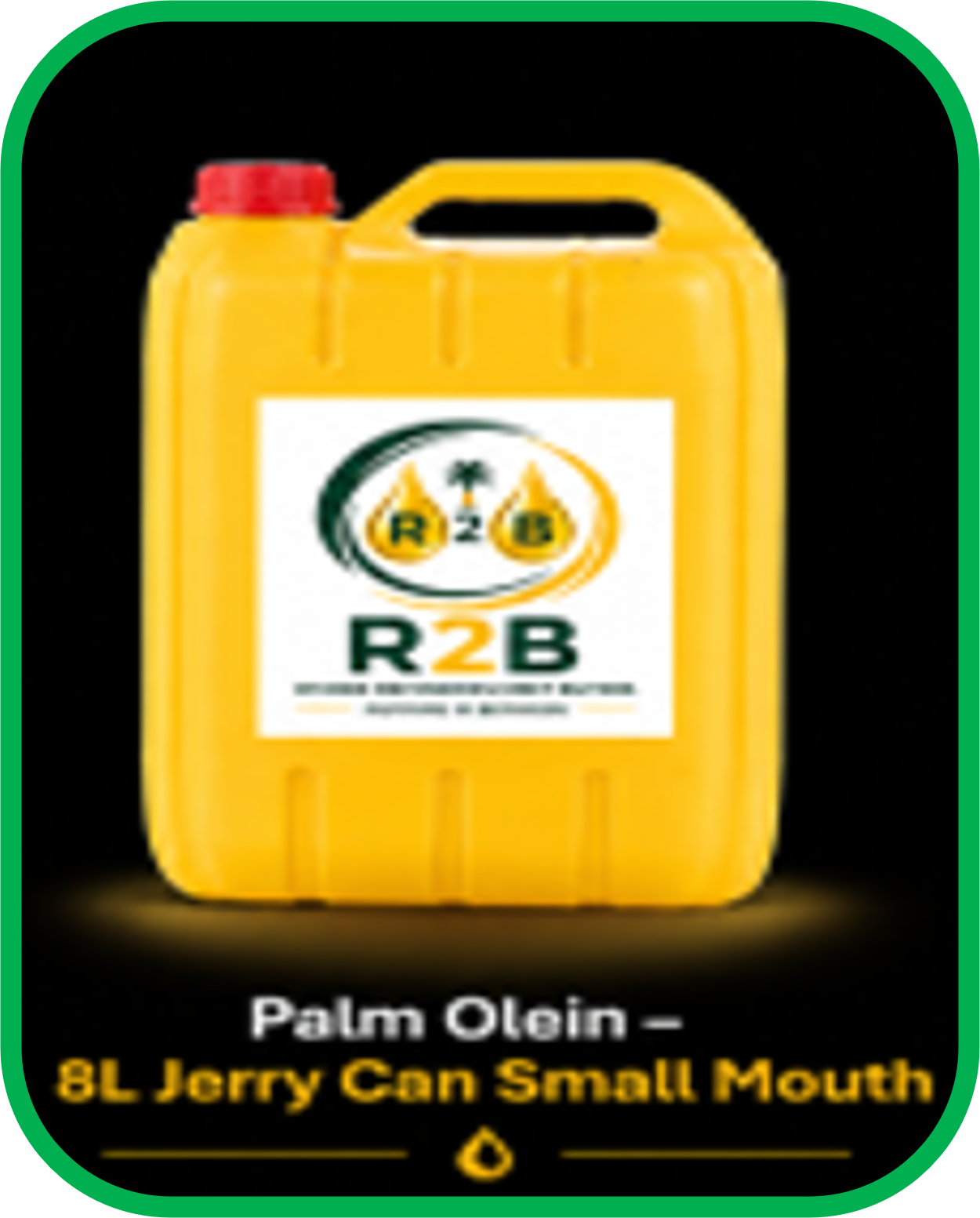 Palm Olein — 8L Jerry Can Small Mouth