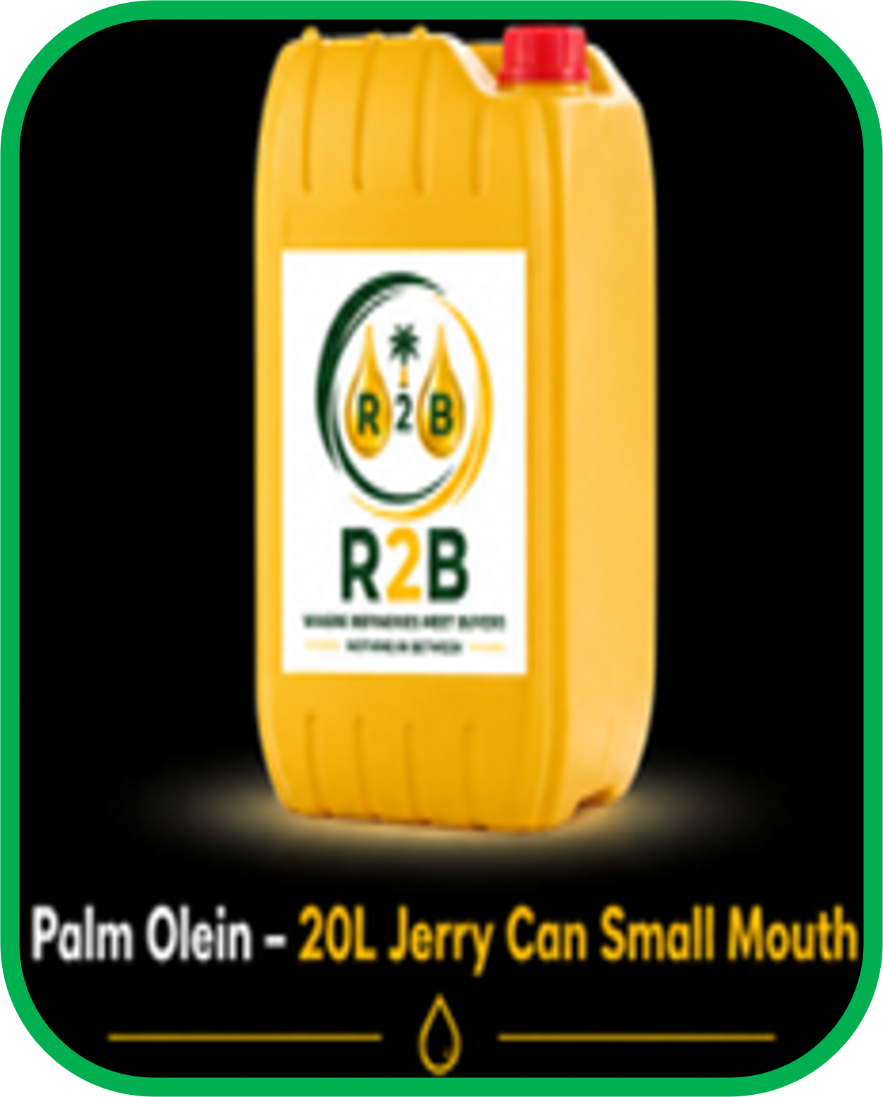 Palm Olein — 20L Jerry Can Small Mouth