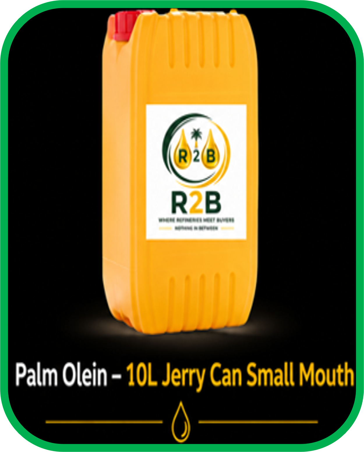 Palm Olein — 10L Jerry Can Small Mouth