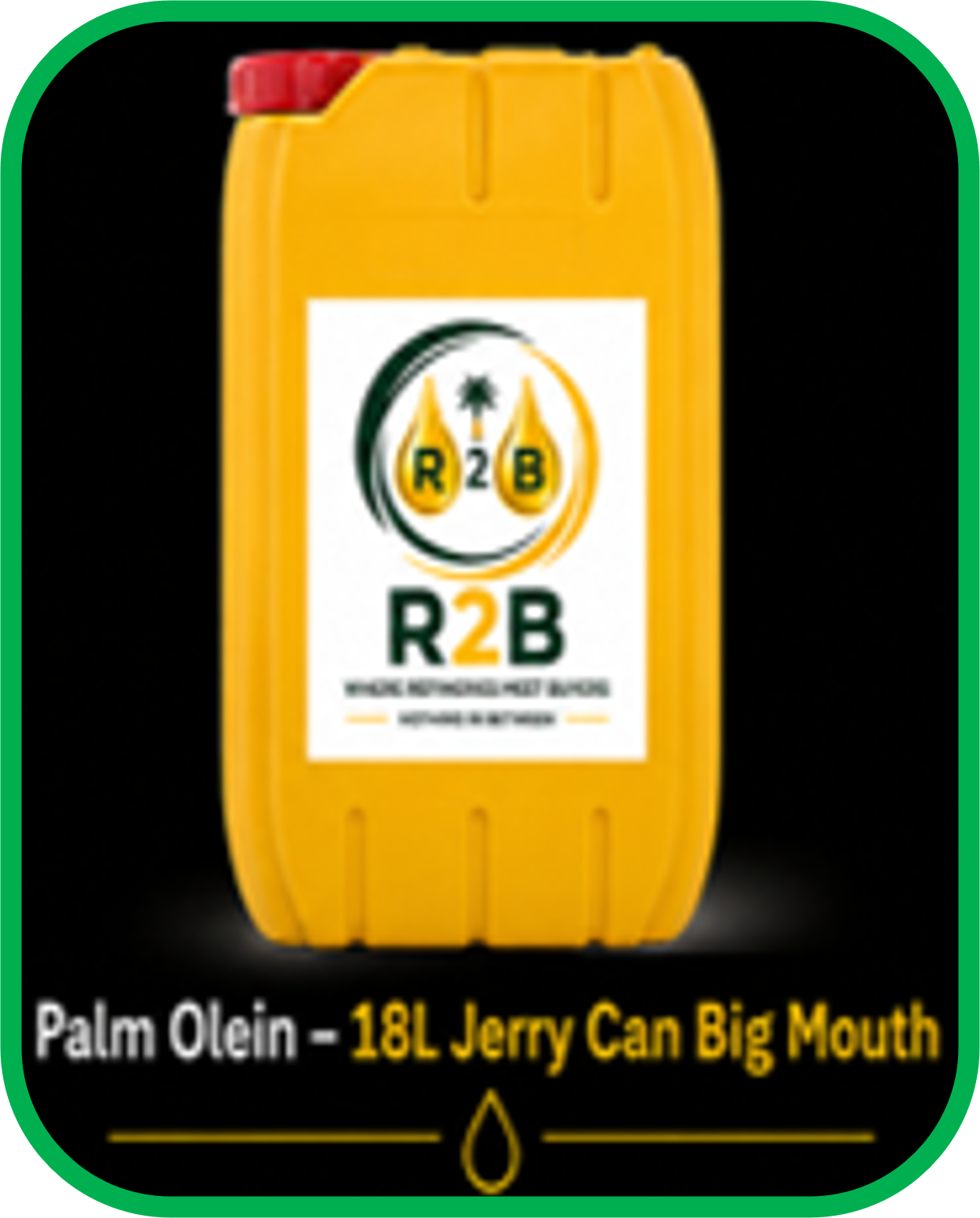 Palm Olein — 18L Jerry Can Big Mouth